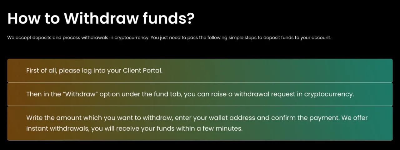 Deposit and Withdrawal