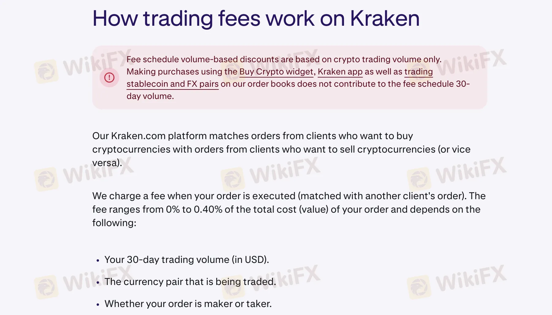 Kraken Fees