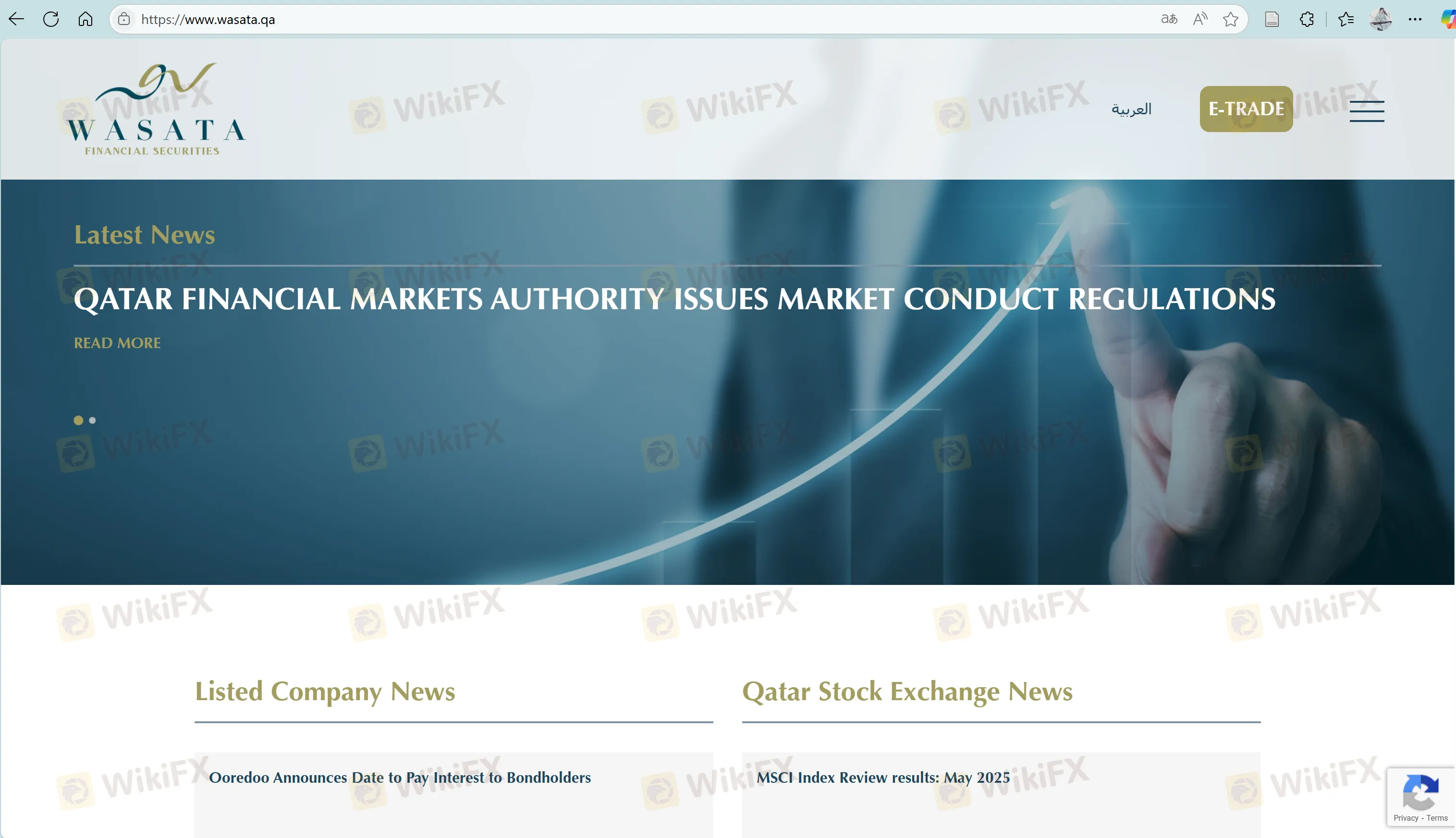 Islamic Financial Securities' homepage