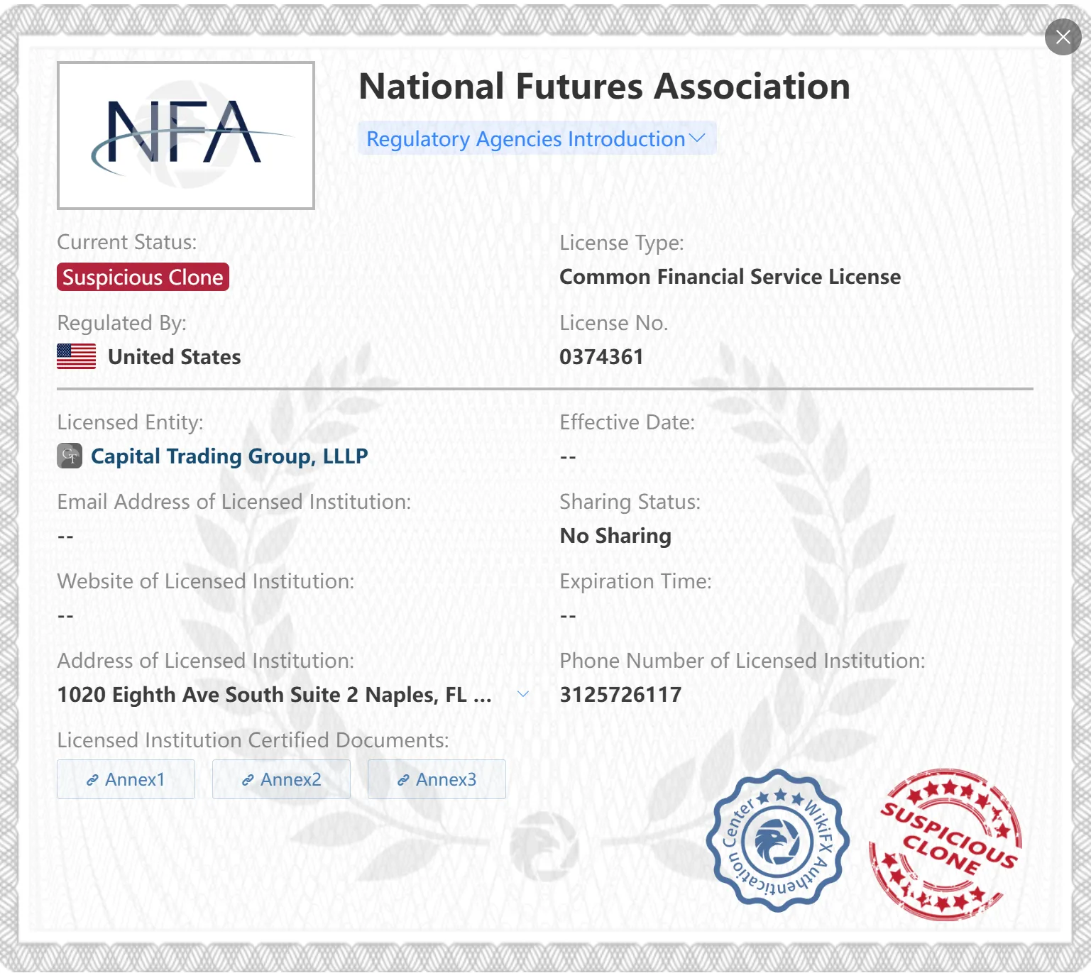 Suspicious clone NFA license Suspicious clone NFA license