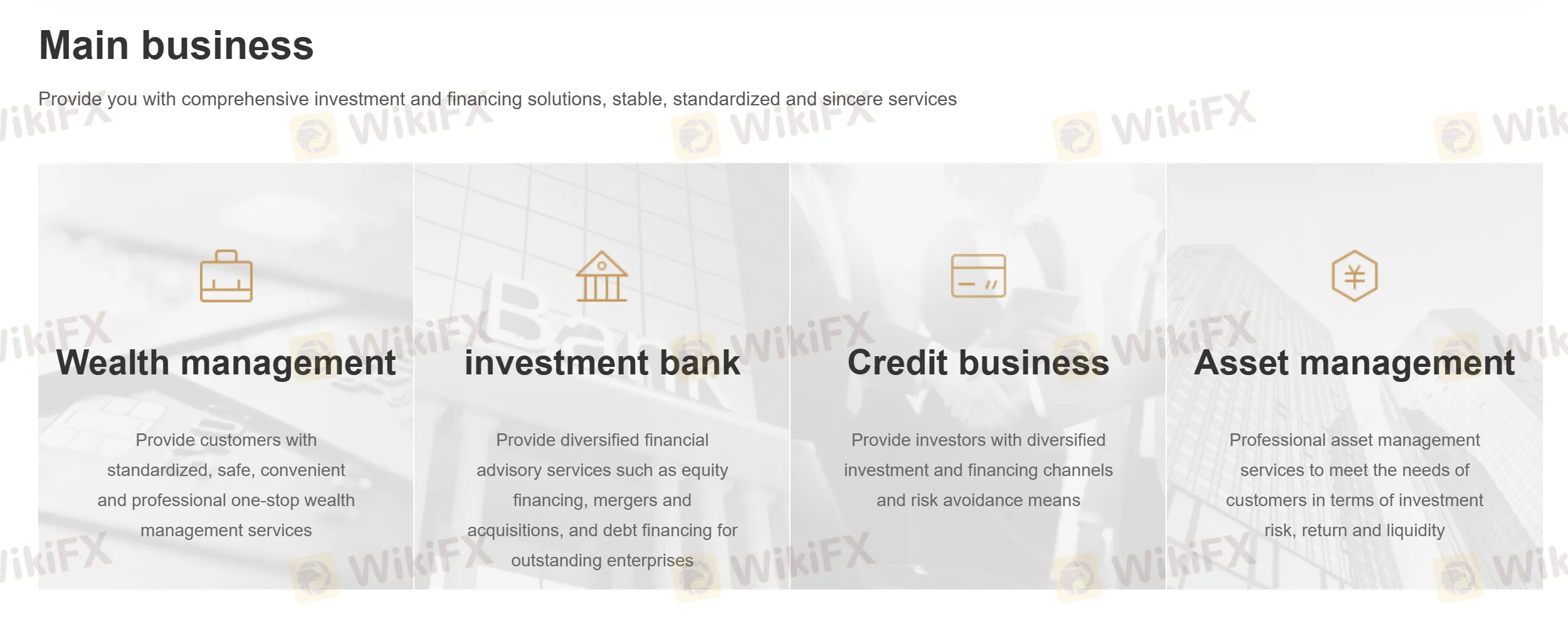 Main business