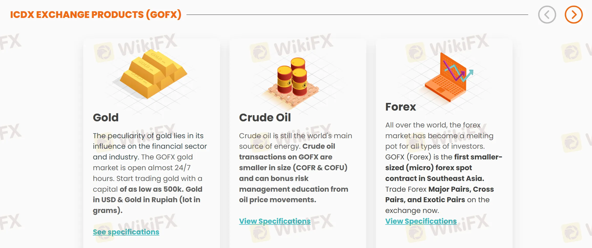 ما الذي يمكنني التداول به في GOFX؟