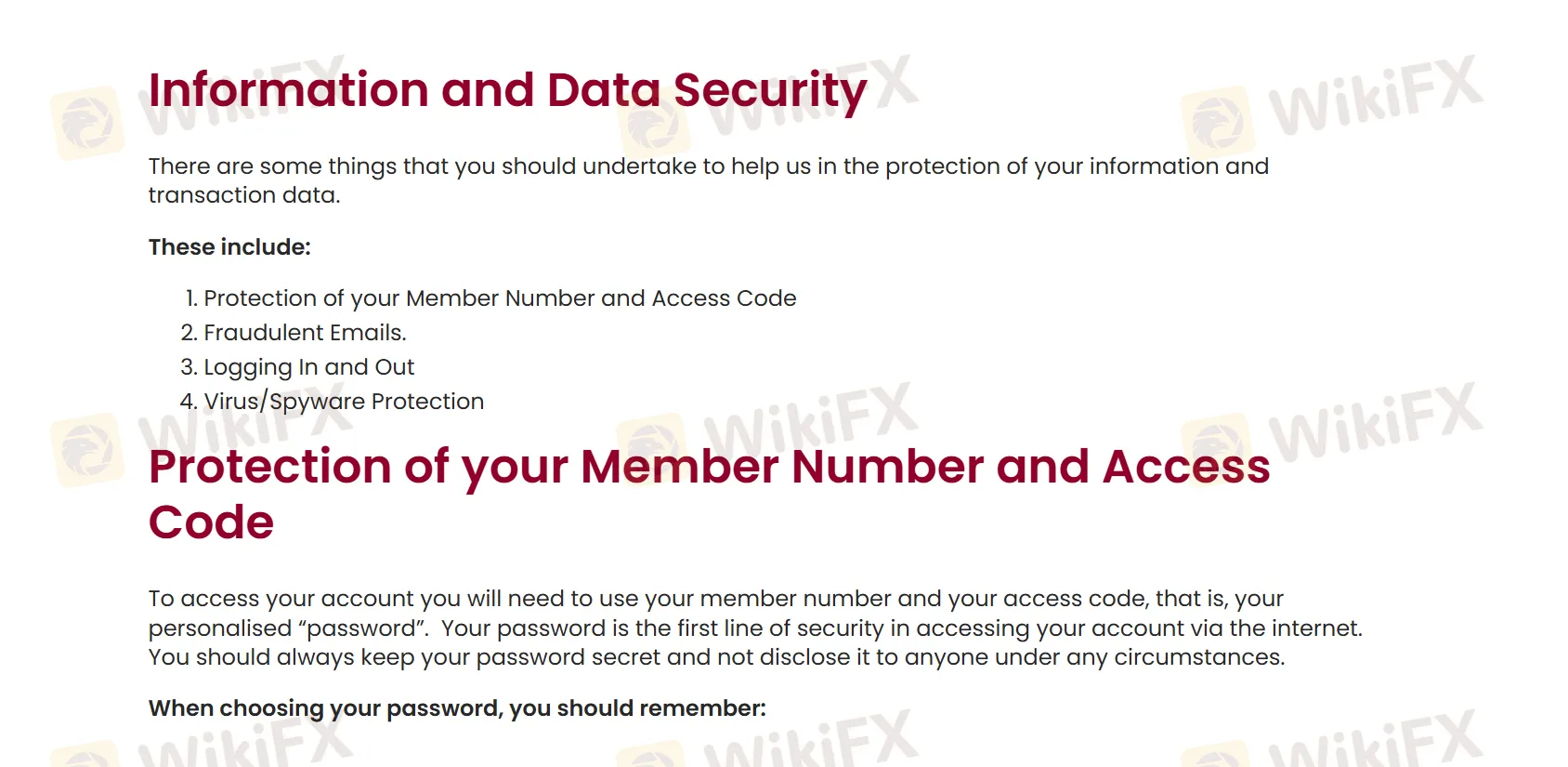 Security measures