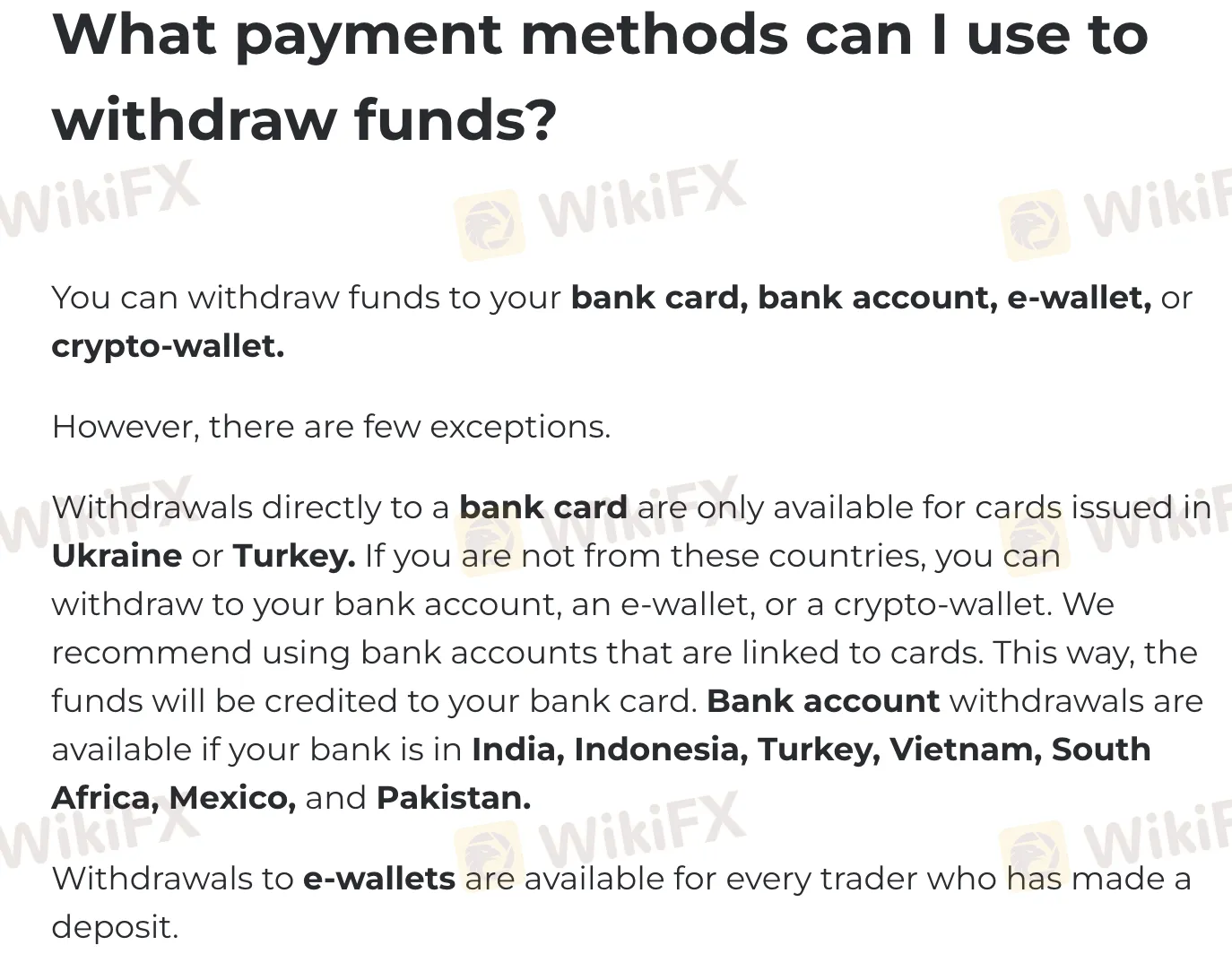Withdrawal