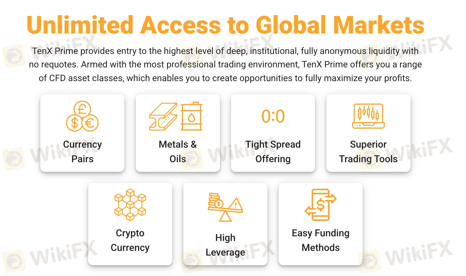 ¿Qué puedo negociar en TenX Prime? ¿Qué puedo negociar en TenX Prime?