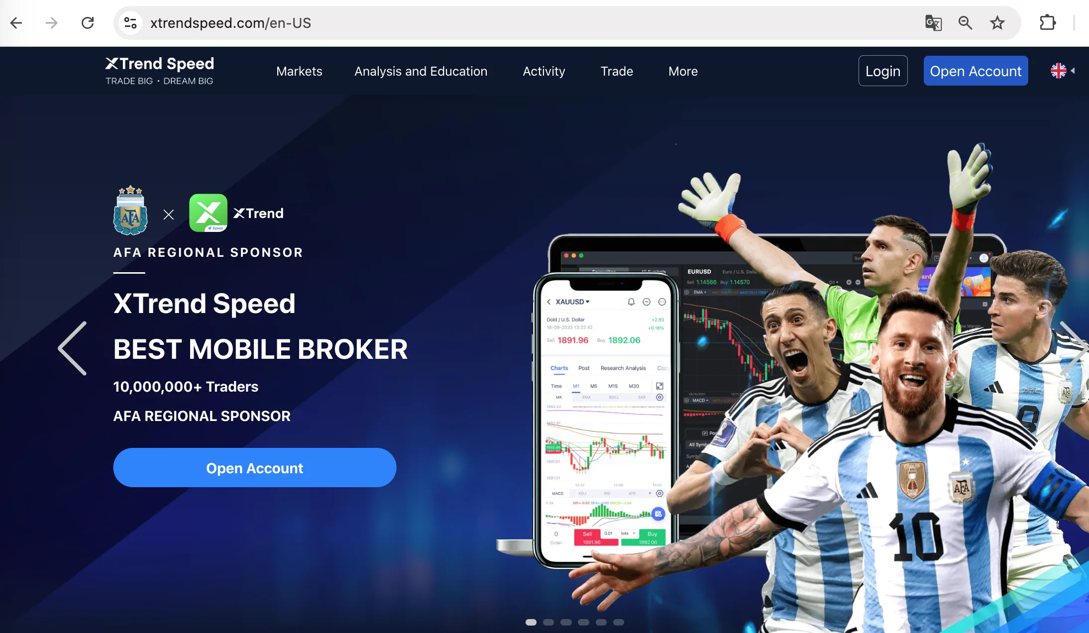 XTrend Speed's homepage