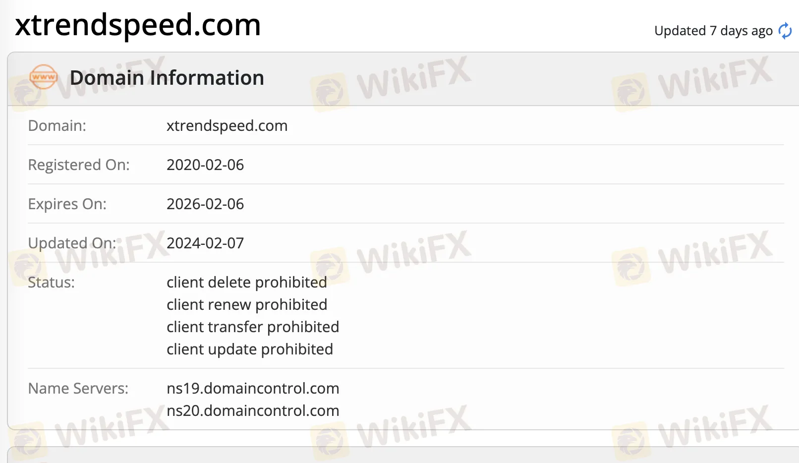 Domain information