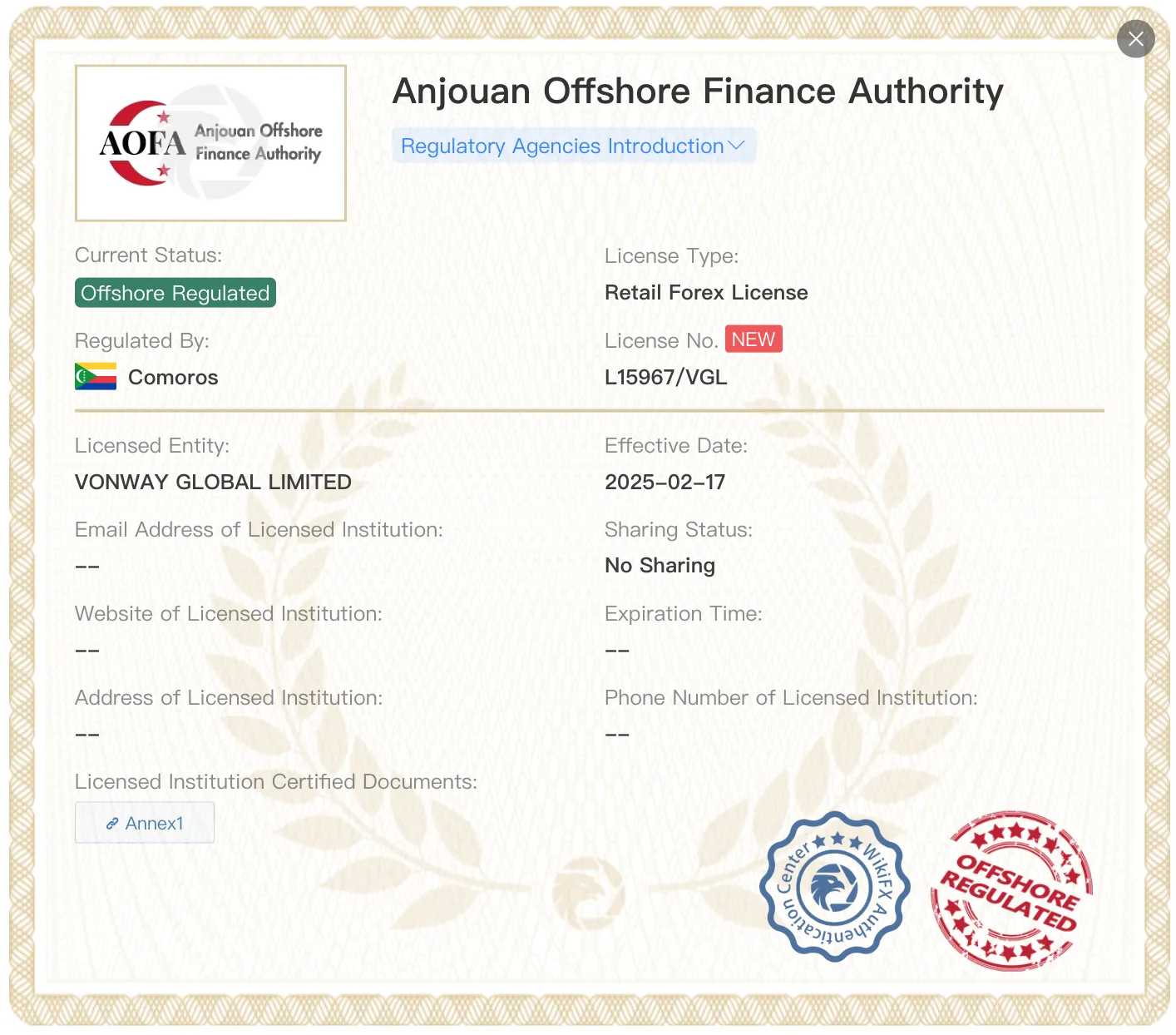 منظم خارج الساحل بواسطة AOFA منظم خارج الساحل بواسطة AOFA