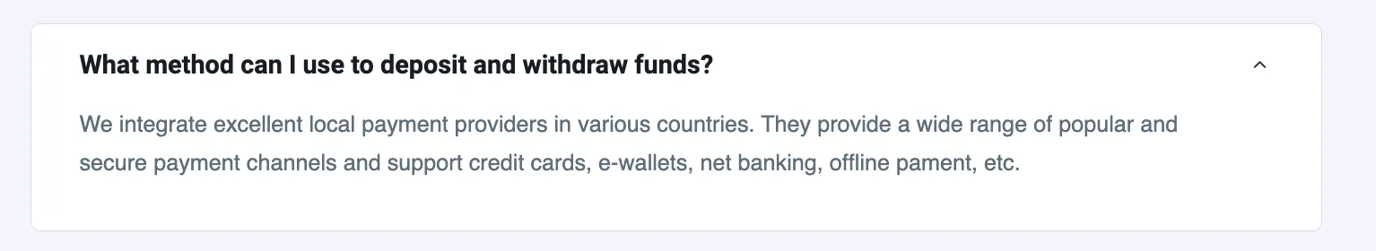 입출금 FAQ
