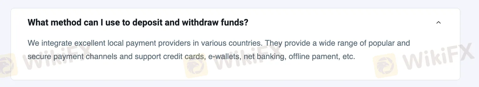 存款和提款常見問題