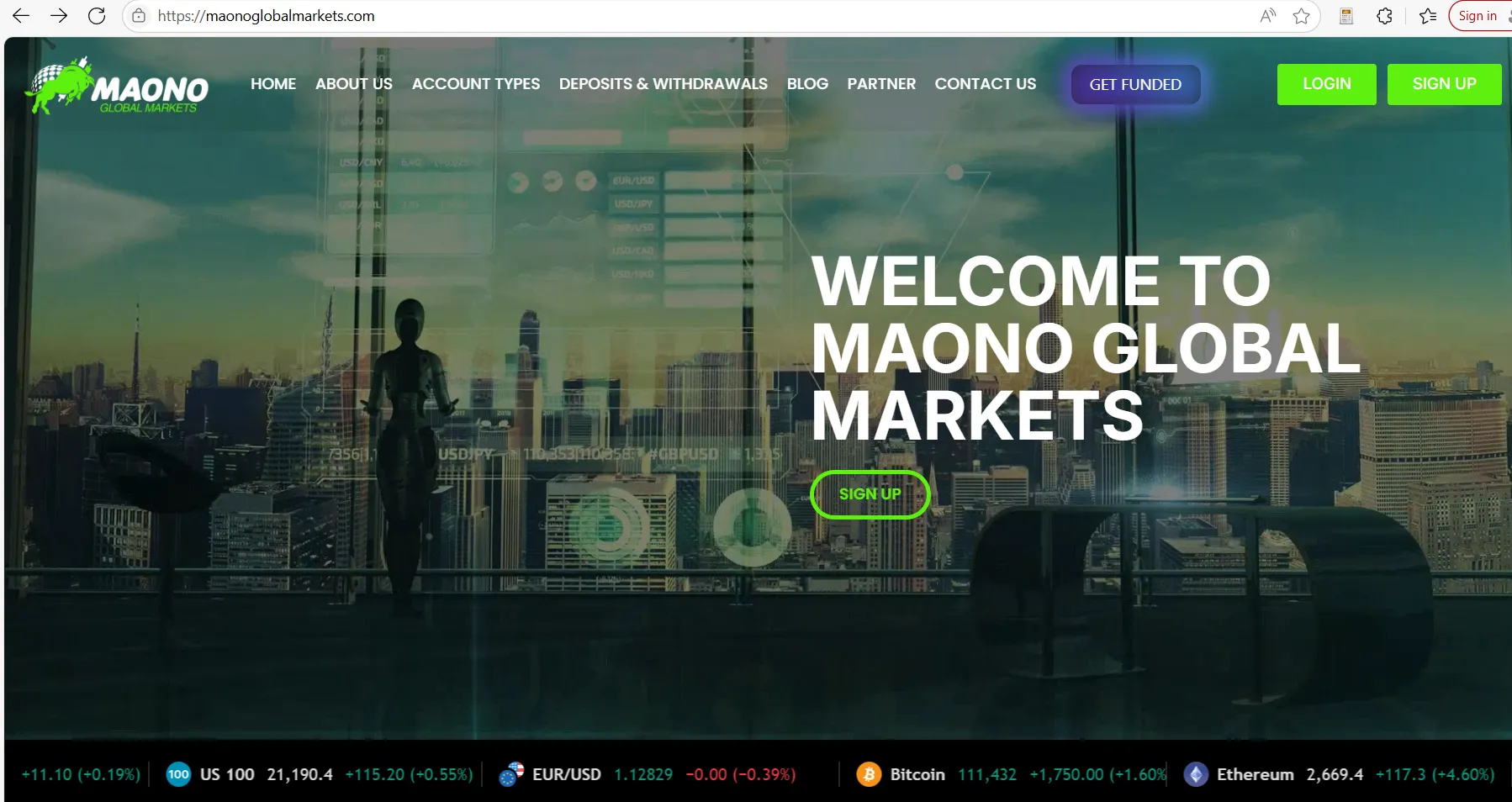 Maono Global Markets' ホームページ Maono Global Markets' ホームページ