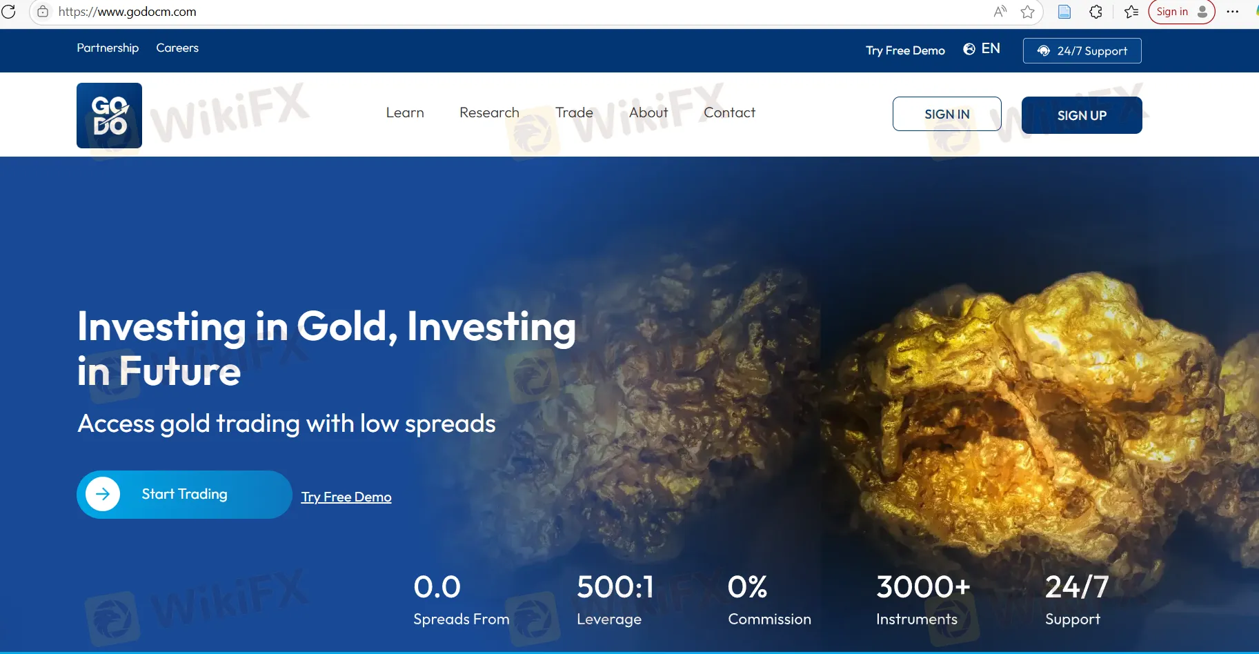 GODO's homepage