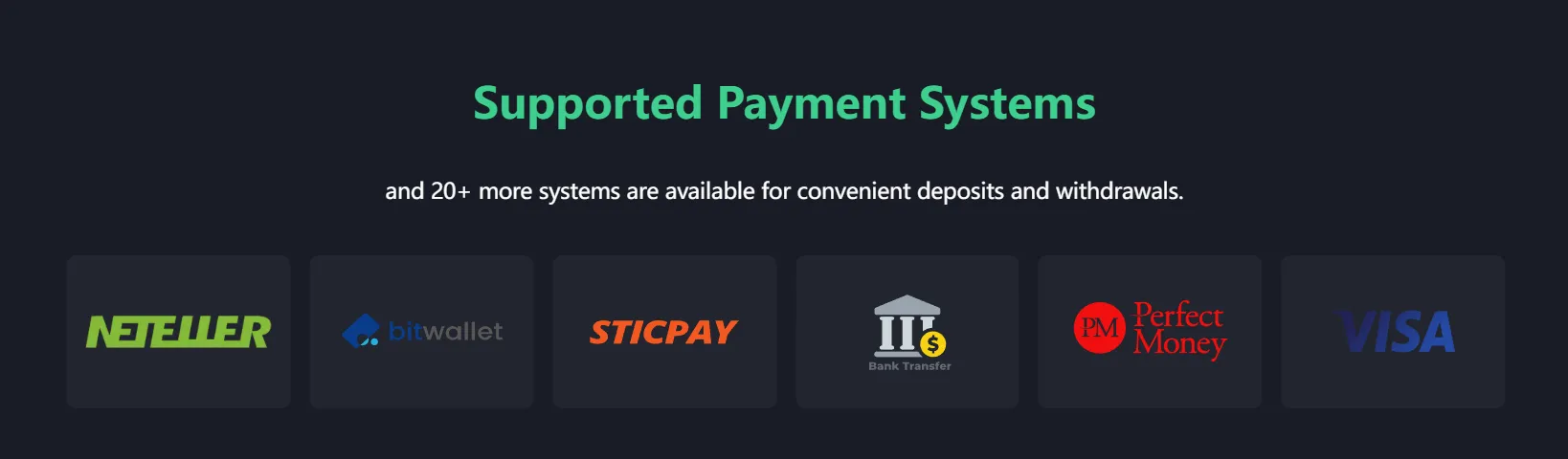 Payment options Payment options