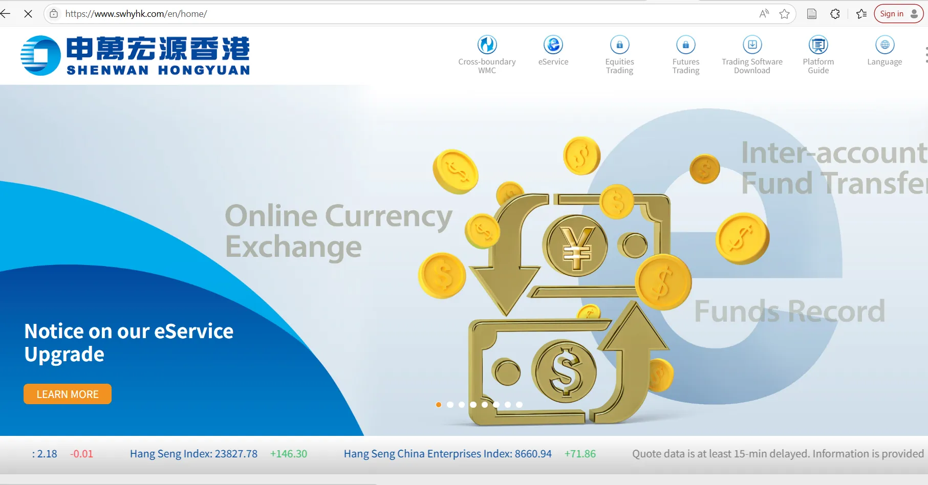Trang chủ của Shenwan Hongyuan Trang chủ của Shenwan Hongyuan