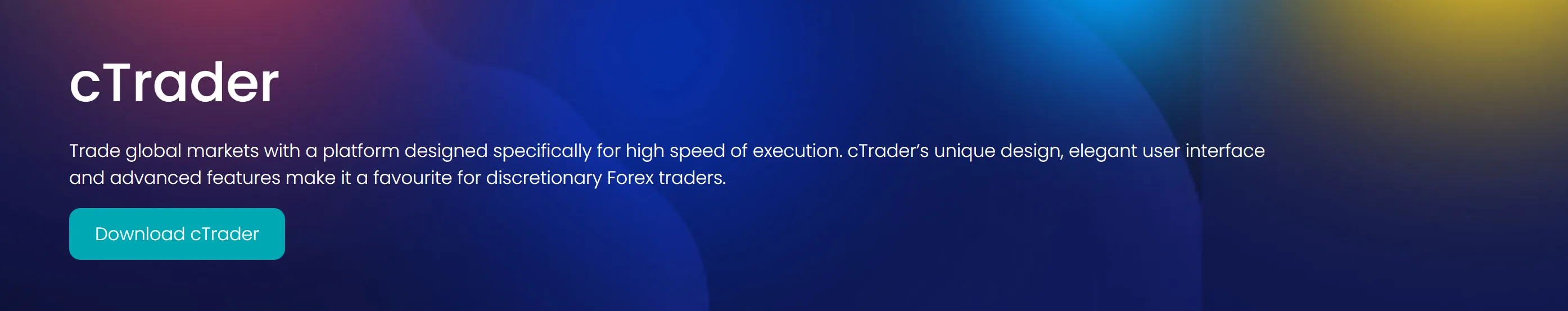 cTrader-Plattform cTrader-Plattform