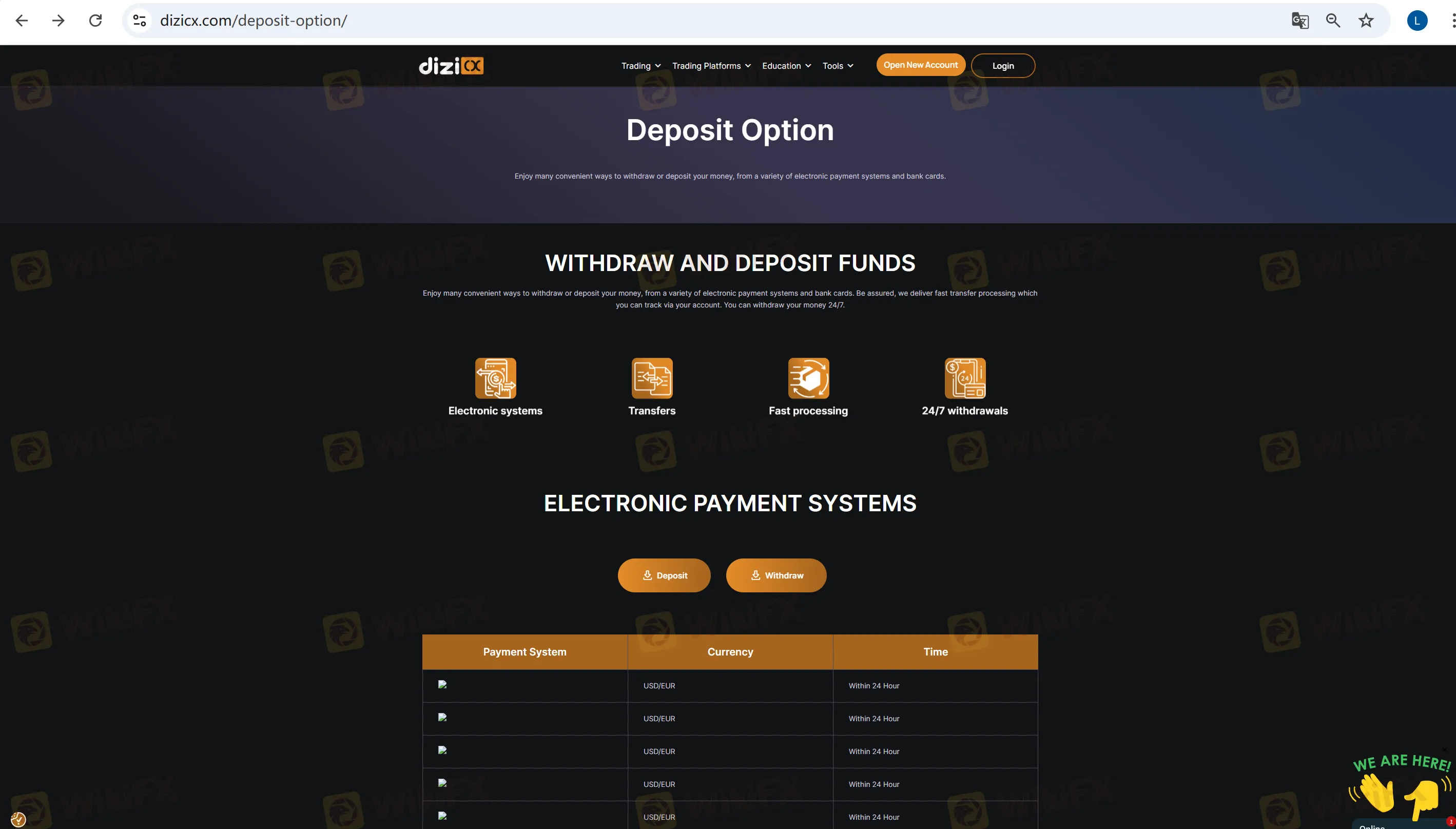 minimum account deposit