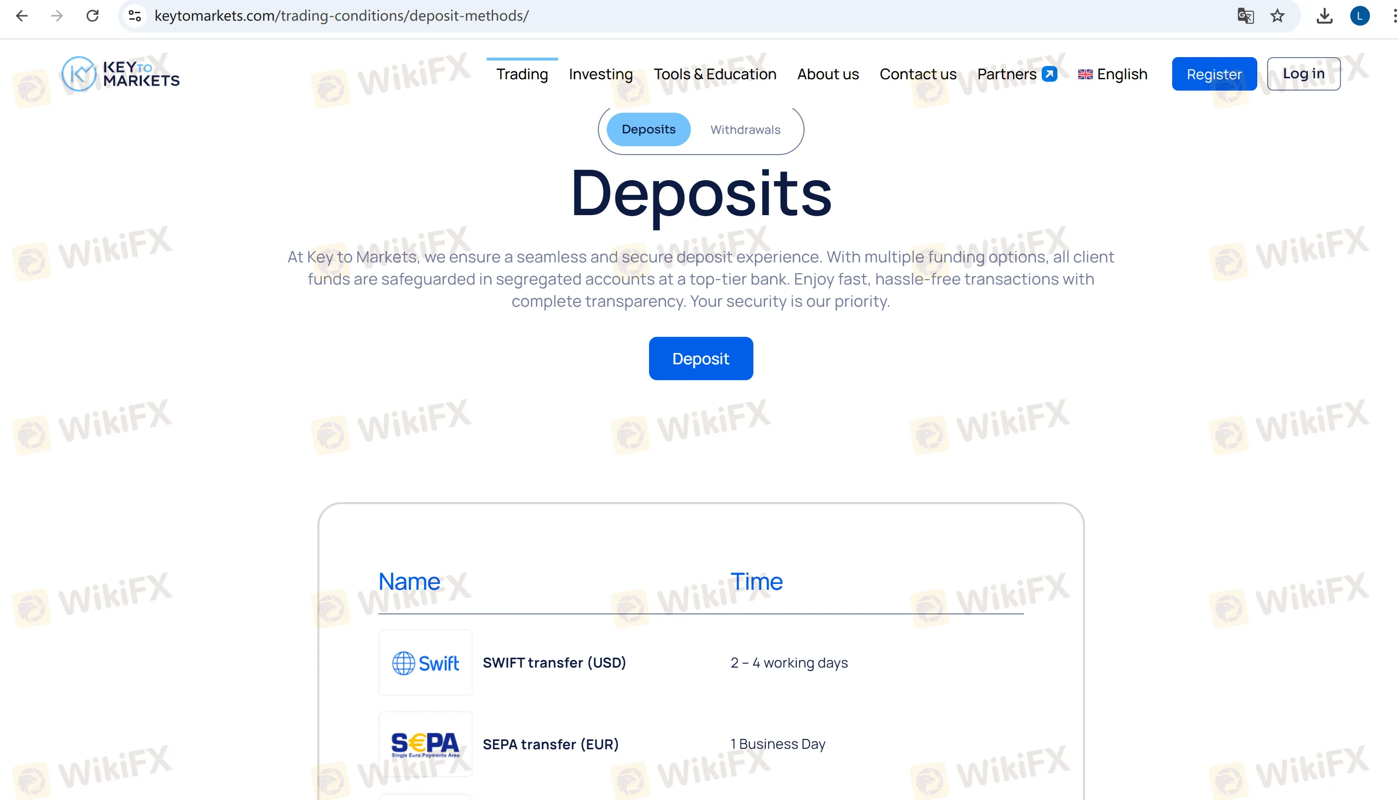 Deposit 