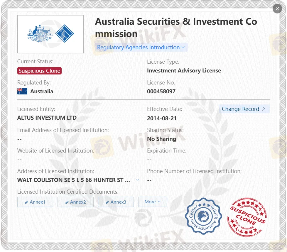 Suspicious clone ASIC license