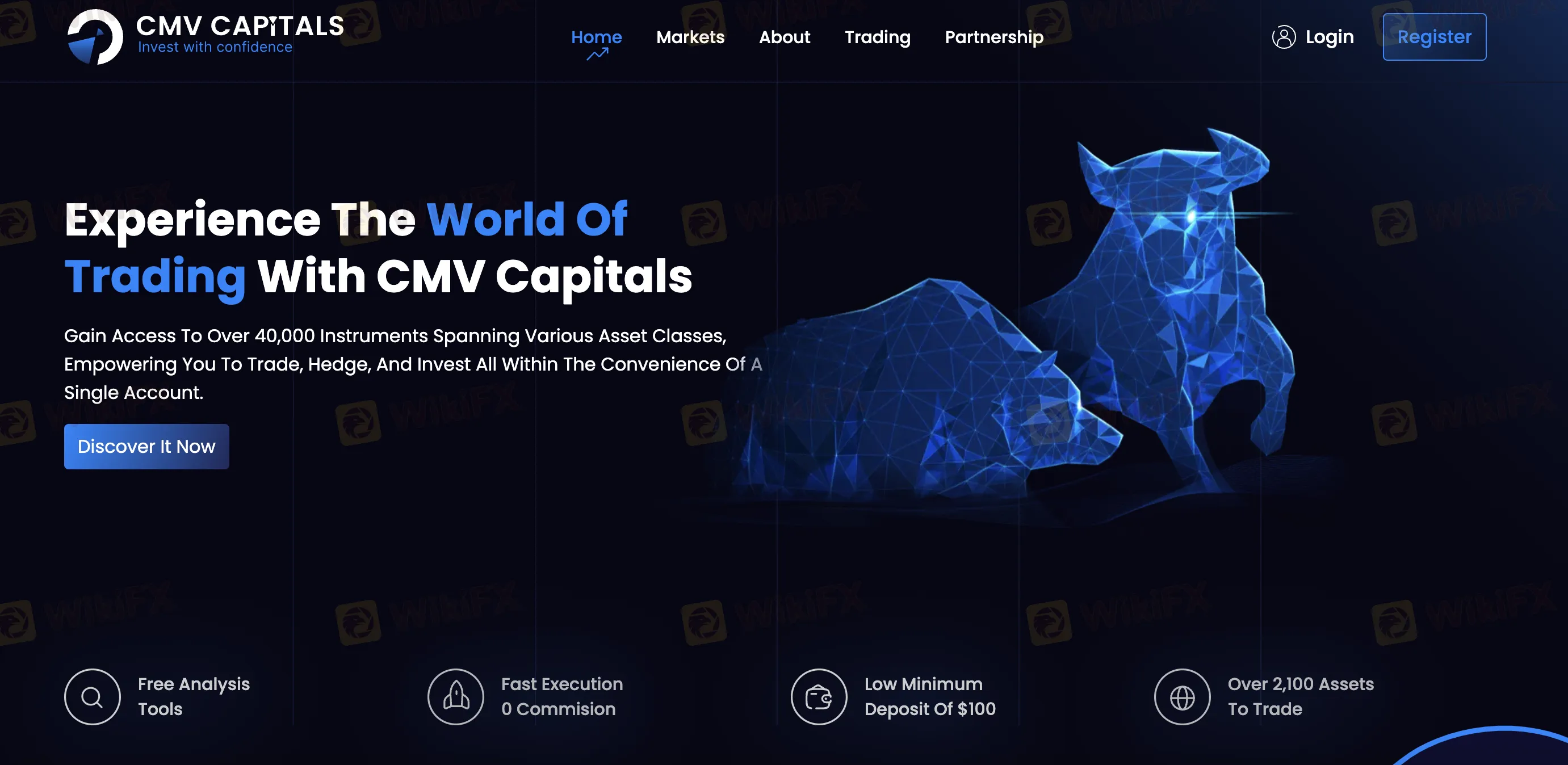 CMV CAPITALS' الصفحة الرئيسية