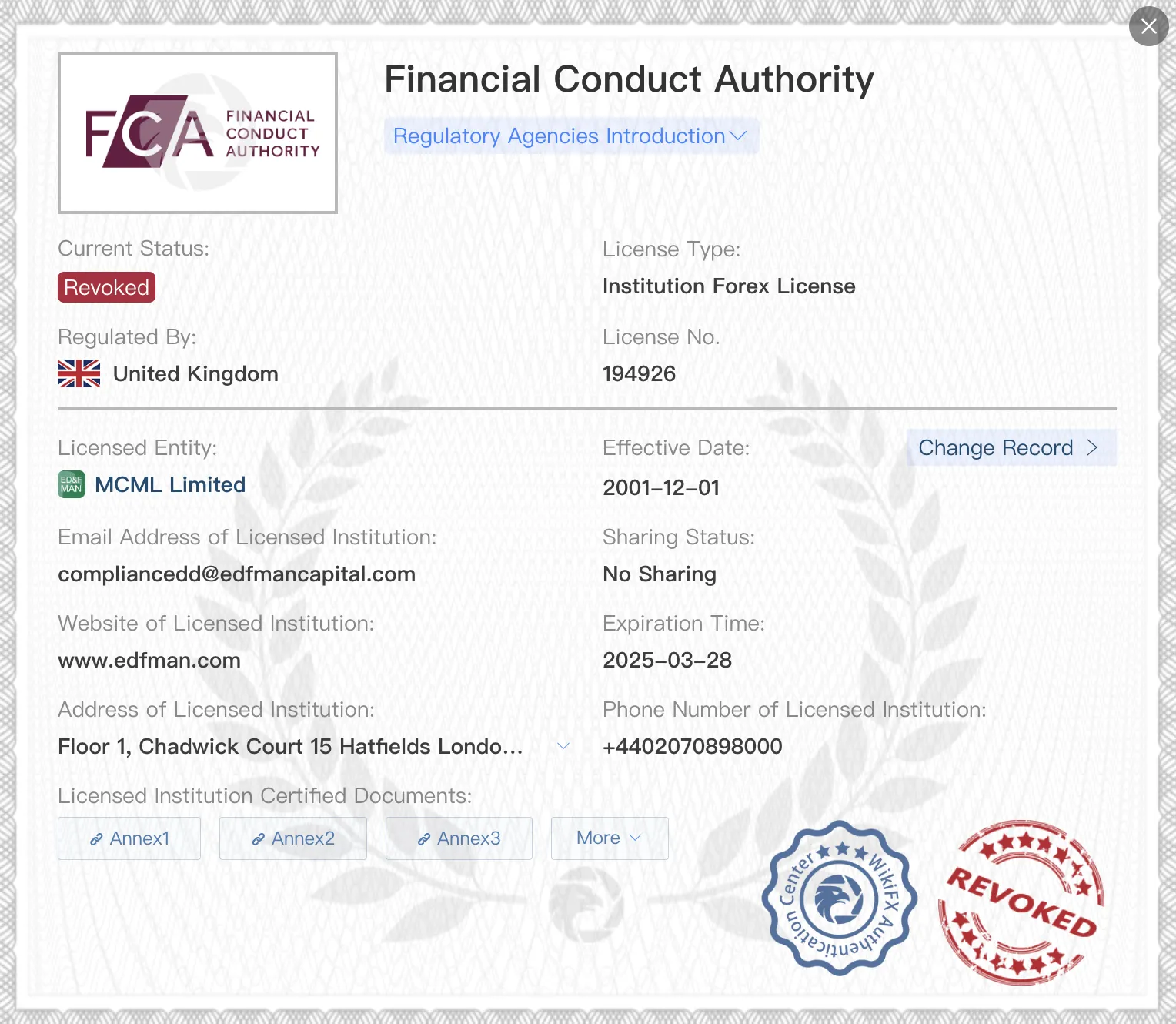 Naibalik na lisensya ng FCA Naibalik na lisensya ng FCA