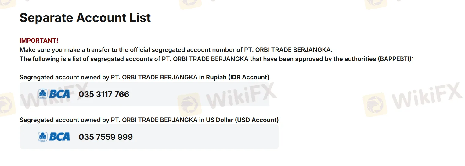 Deposit and Withdrawal