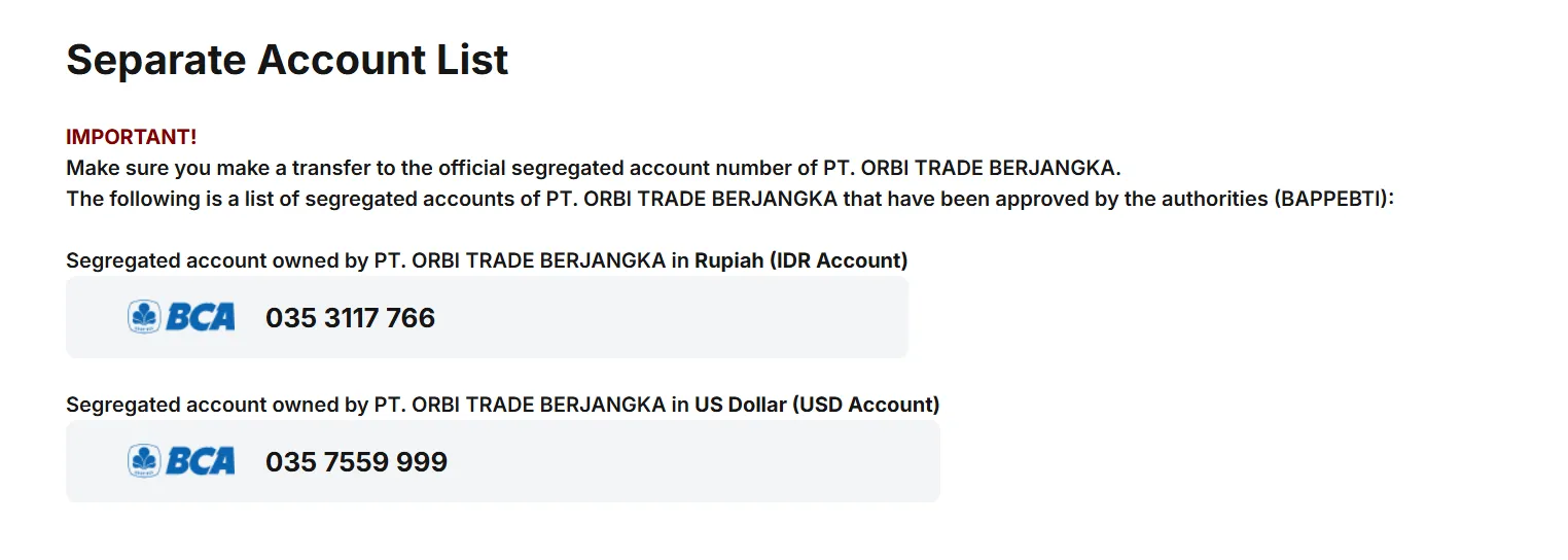 Deposit and Withdrawal