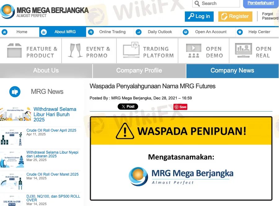 MRG Mega Berjangka Informatio