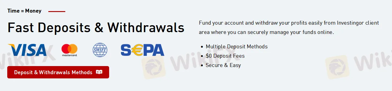 Deposit and Withdrawal