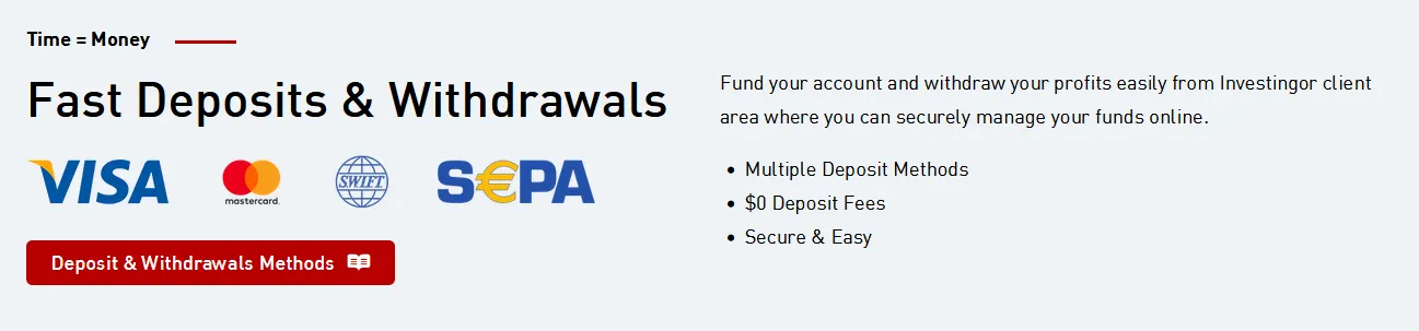 Deposit and Withdrawal