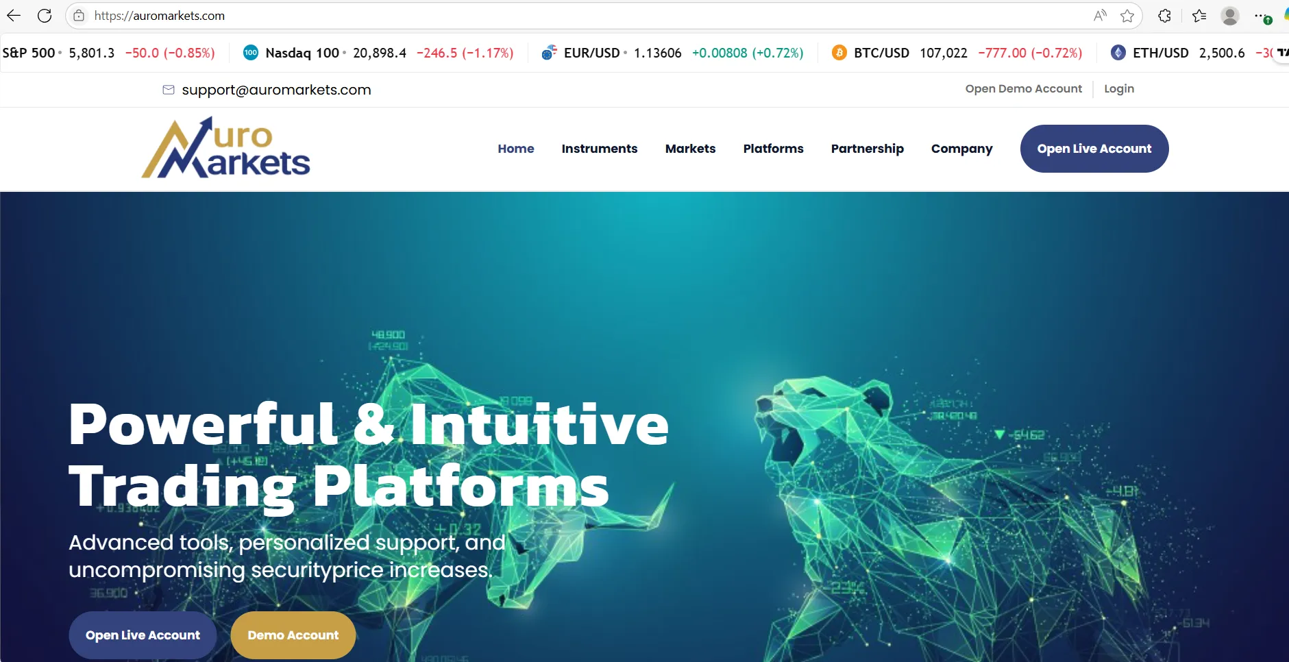 Auro Markets Informationen