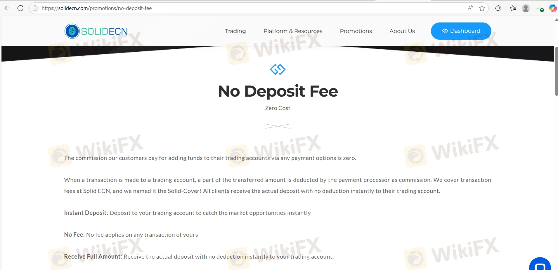 Deposit and Withdrawal Deposit and Withdrawal