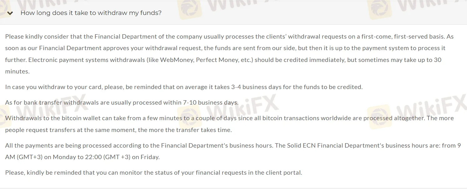 Deposit and Withdrawal Deposit and Withdrawal