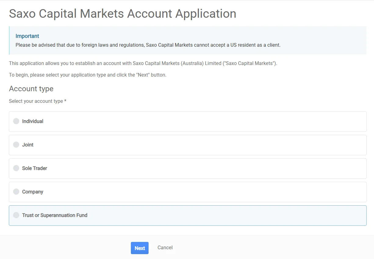 Account Type