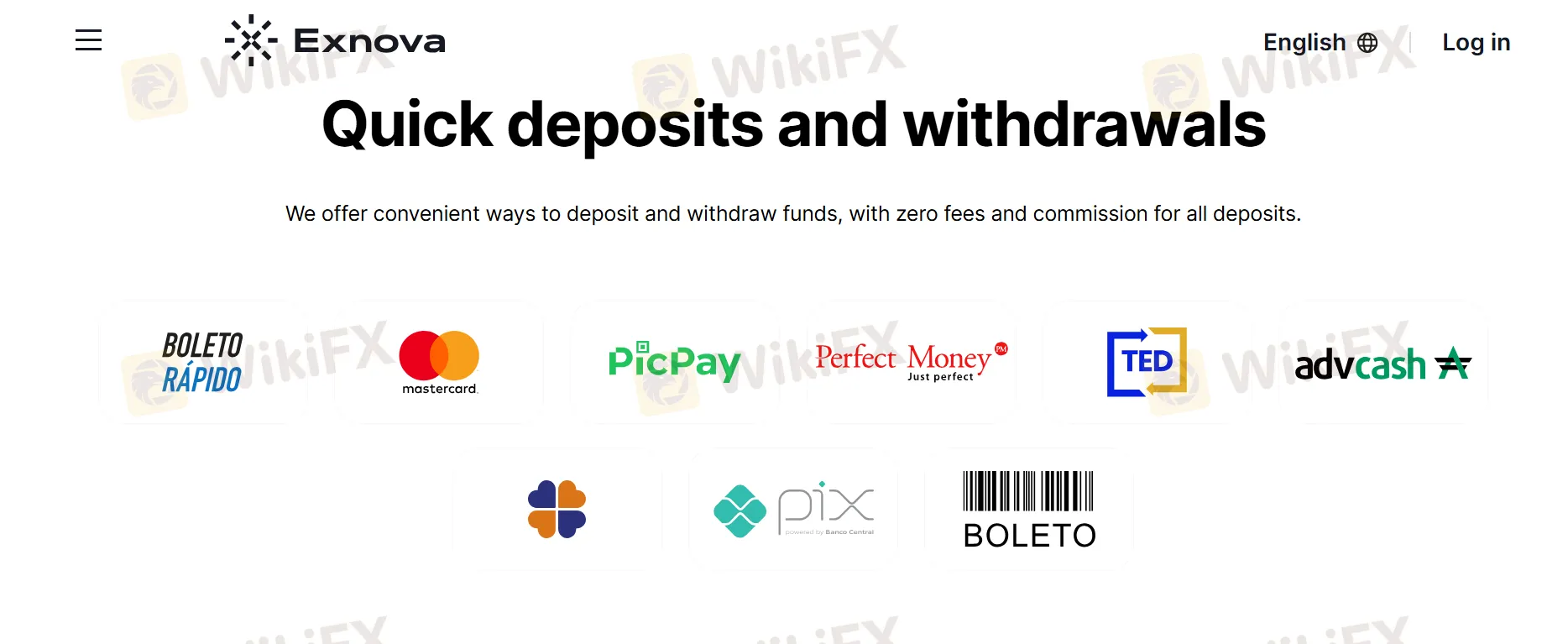 Deposit and Withdrawal Deposit and Withdrawal