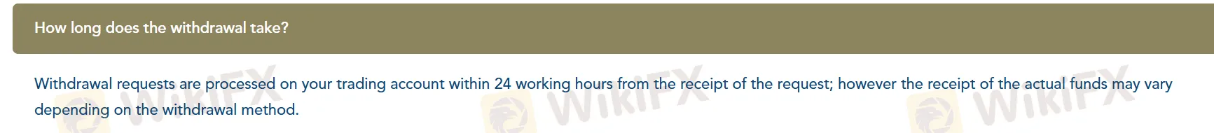 Deposit and Withdrawal