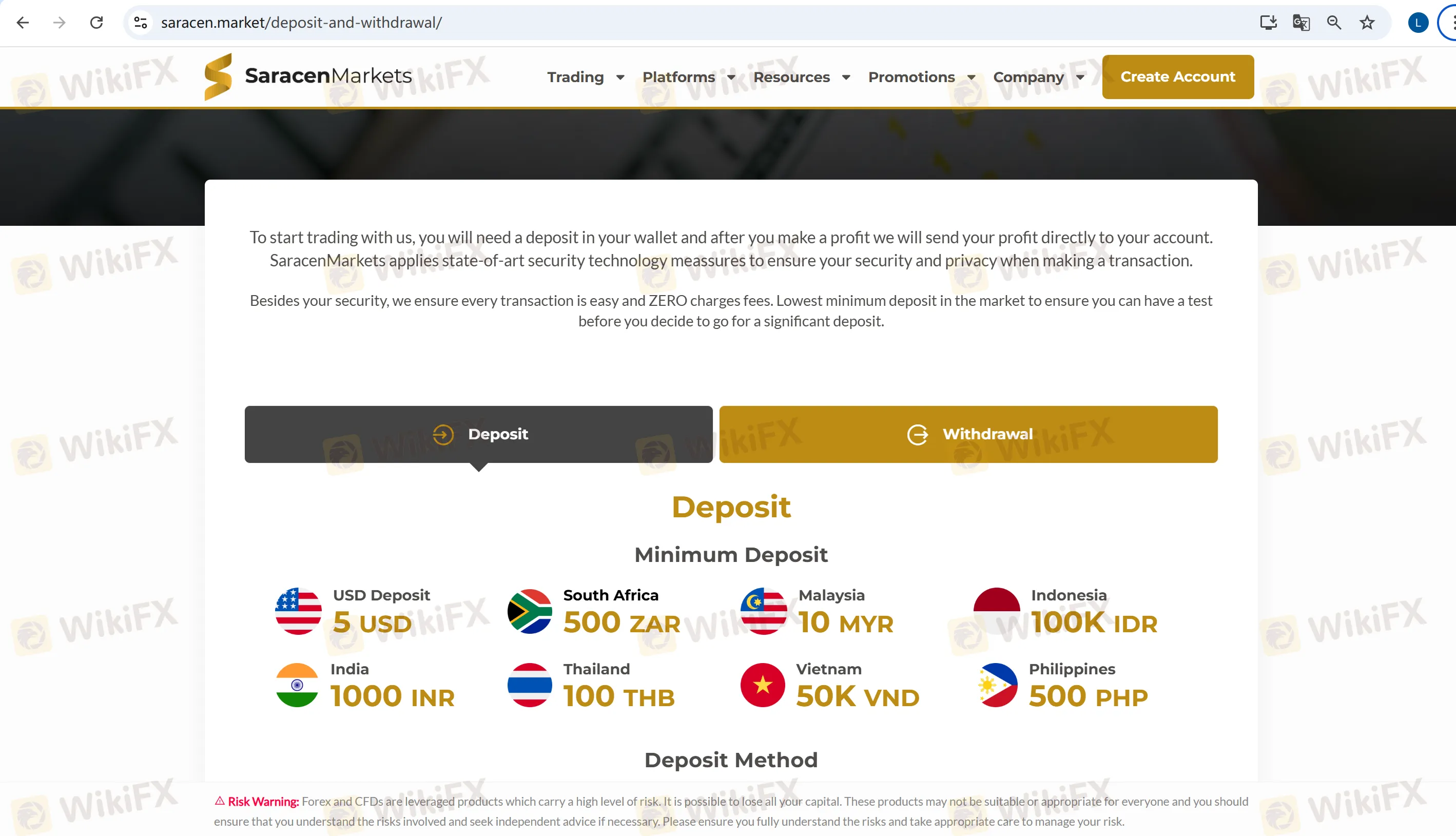 Deposit 