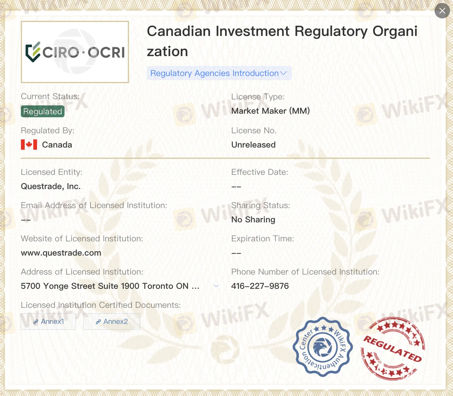 Regulated by CIRO