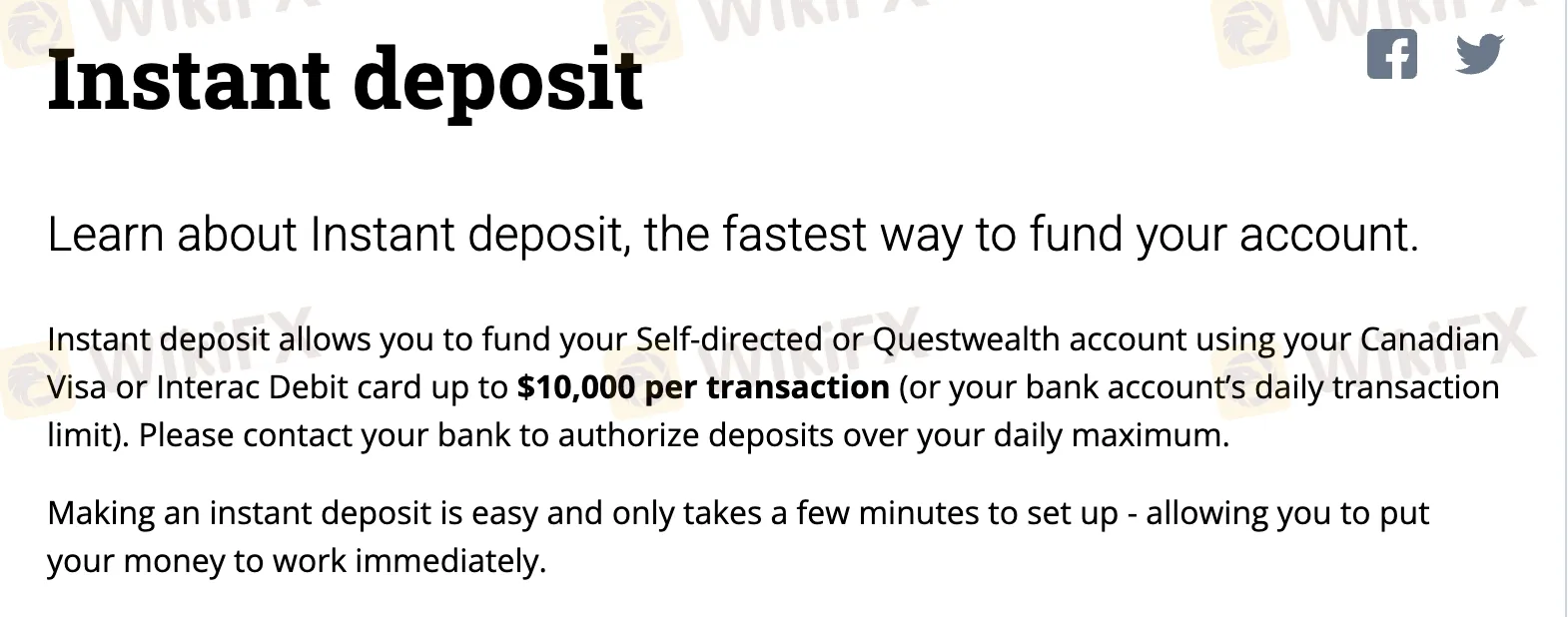 Deposit