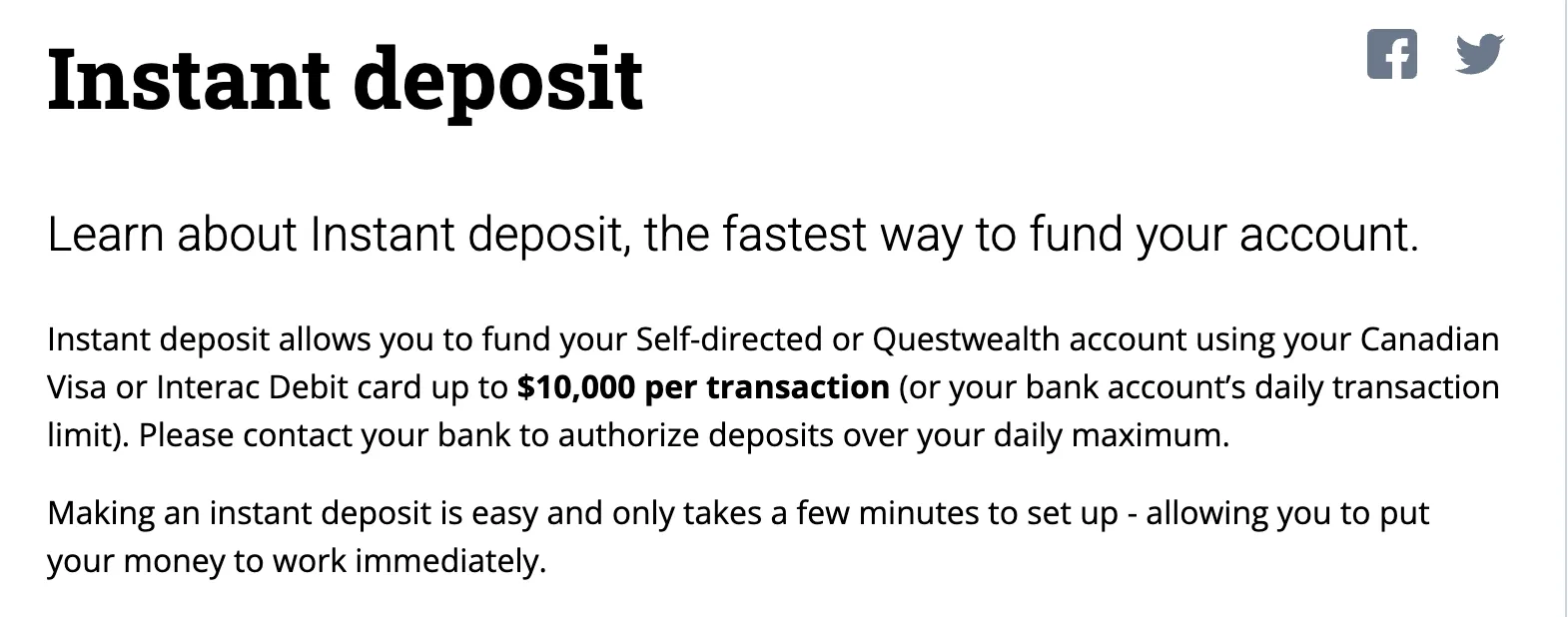 Deposit Deposit