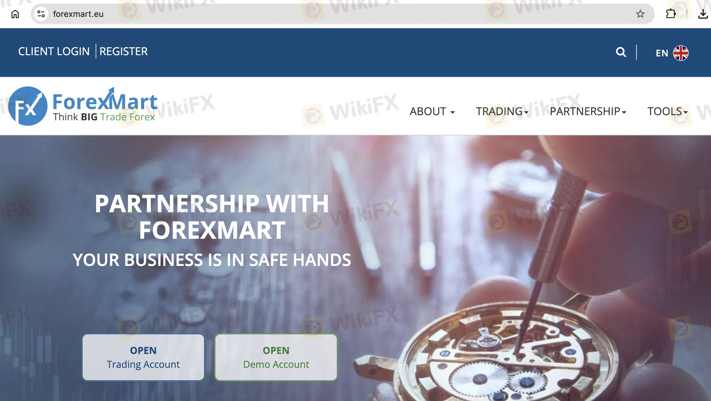 ForexMart's homepage