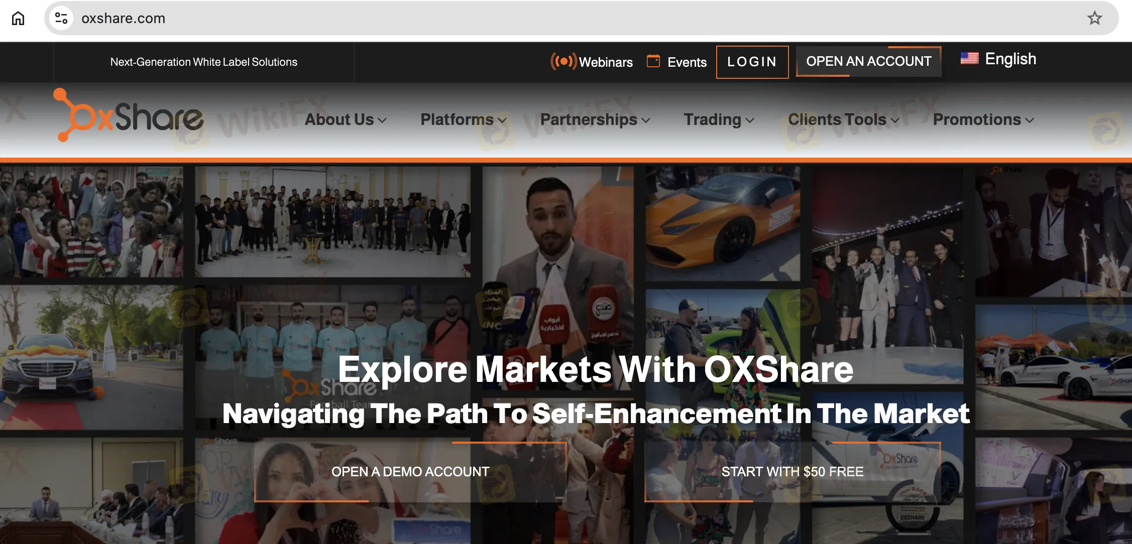 OXShare's homepage