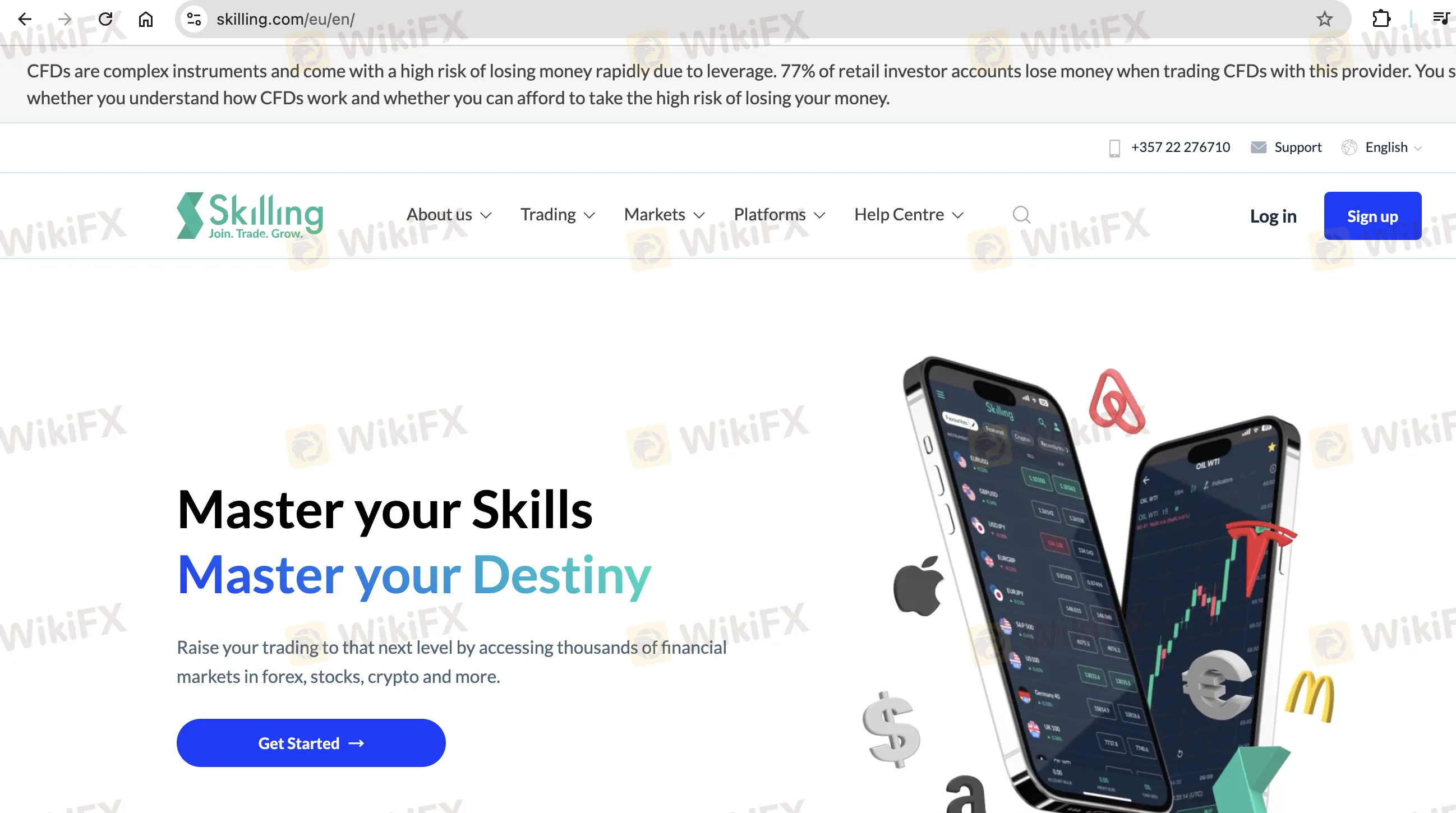 Página de inicio de Skilling