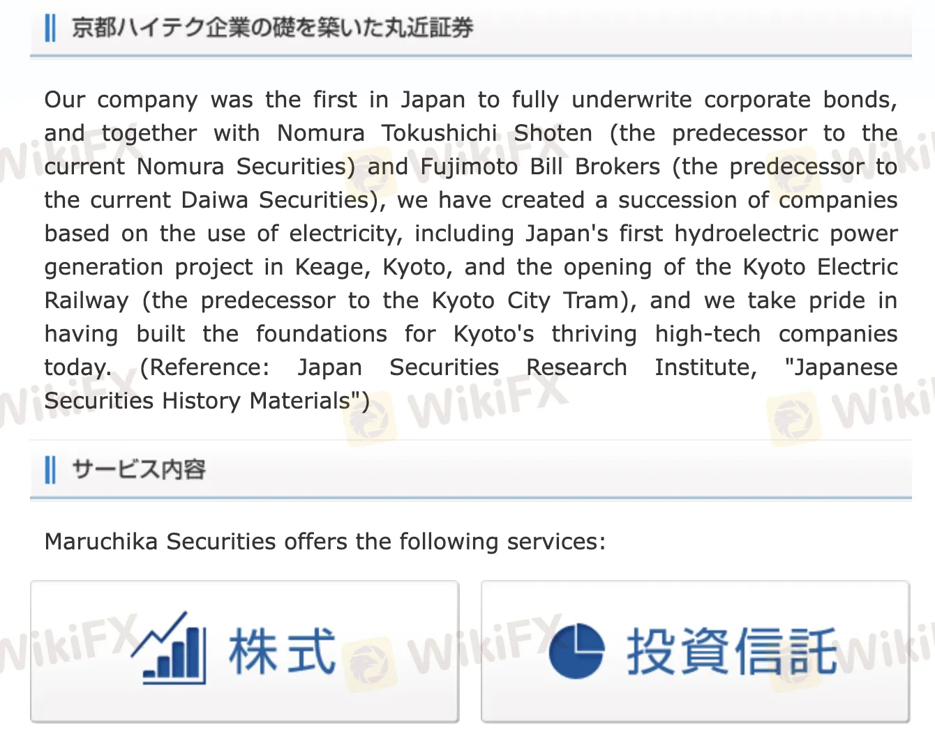 What Can I Trade on Maruchika Securities?