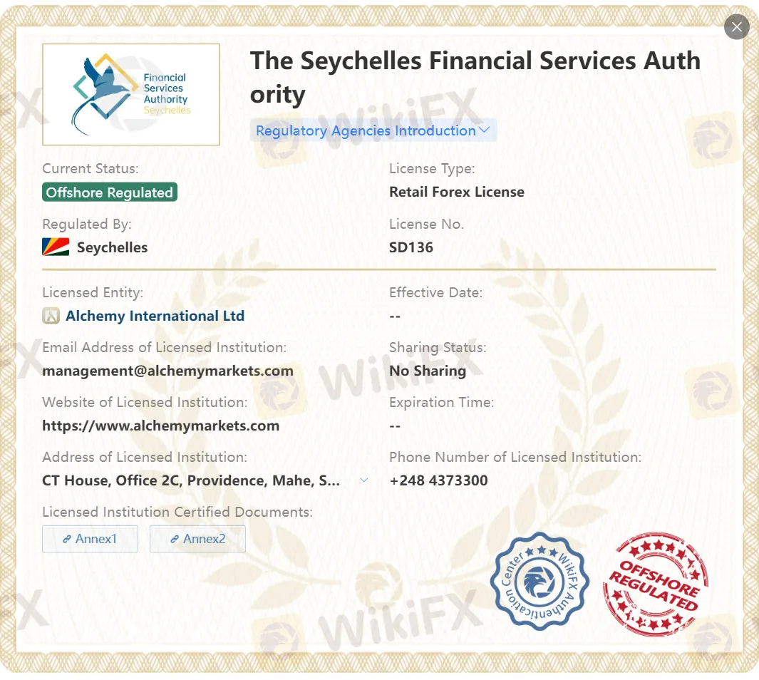 Offshore regulated by FSA