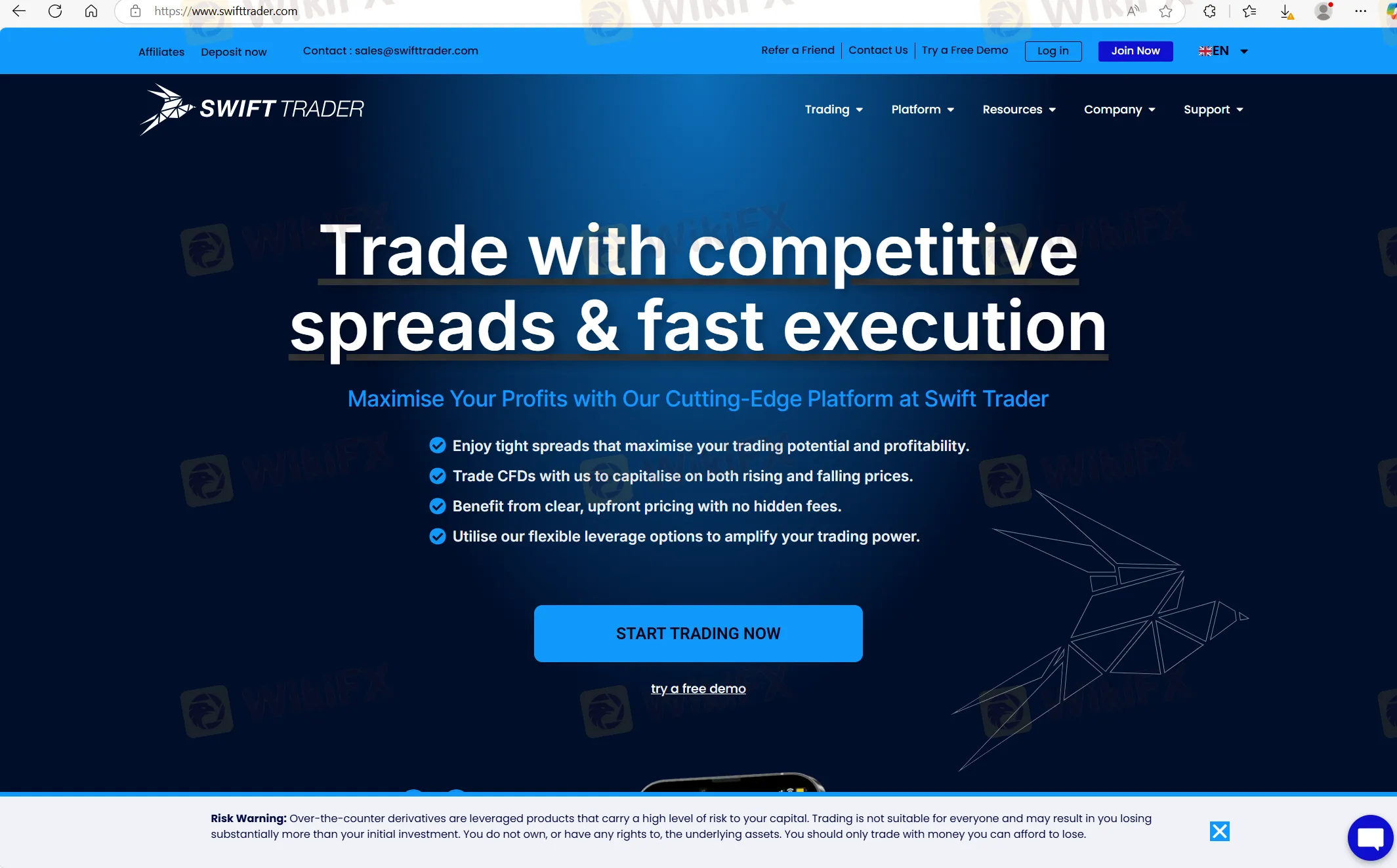 Swift Trader's homepage