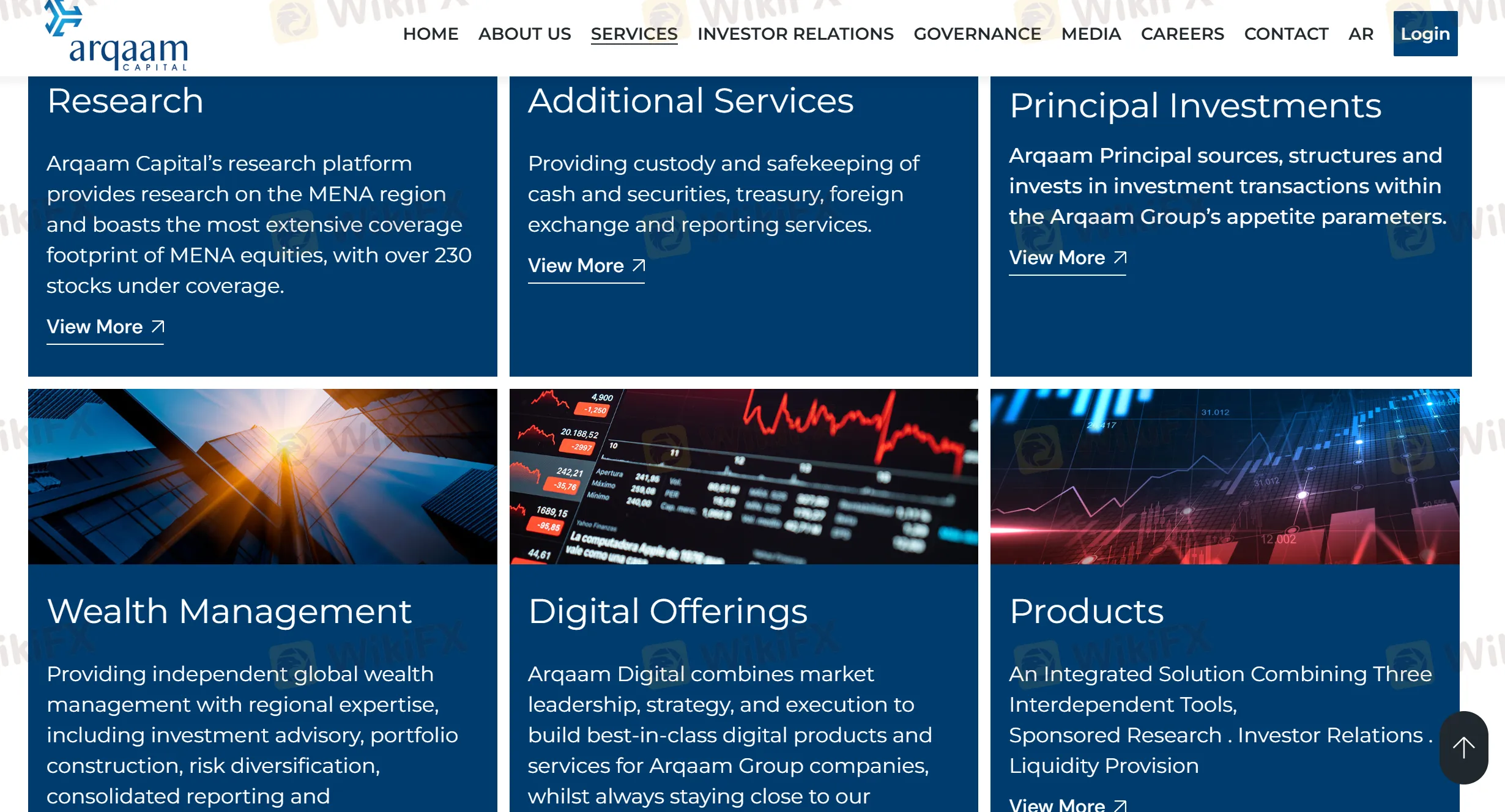 Arqaam 服務 Arqaam 服務