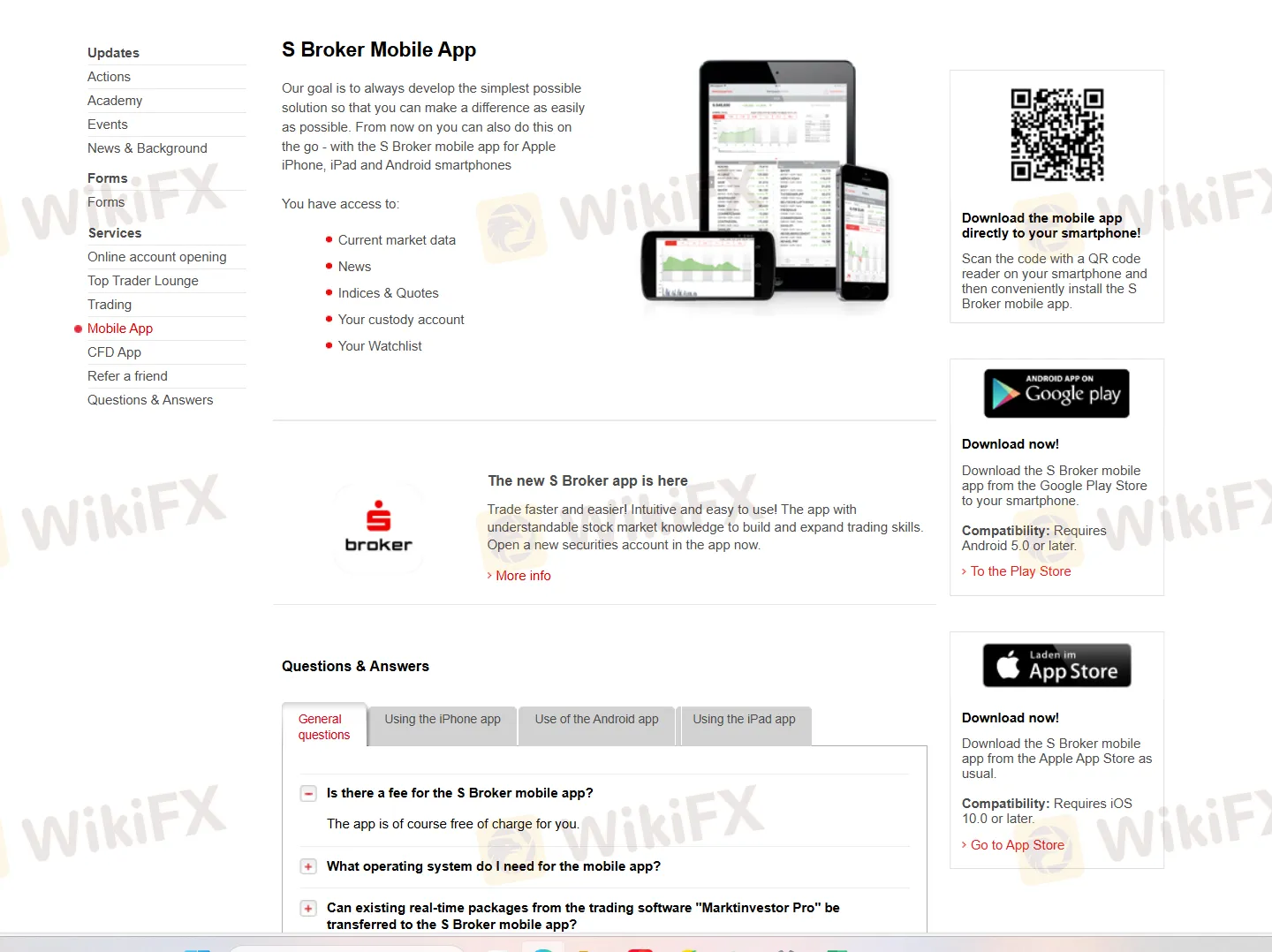 تطبيق S Broker للهواتف المحمولة