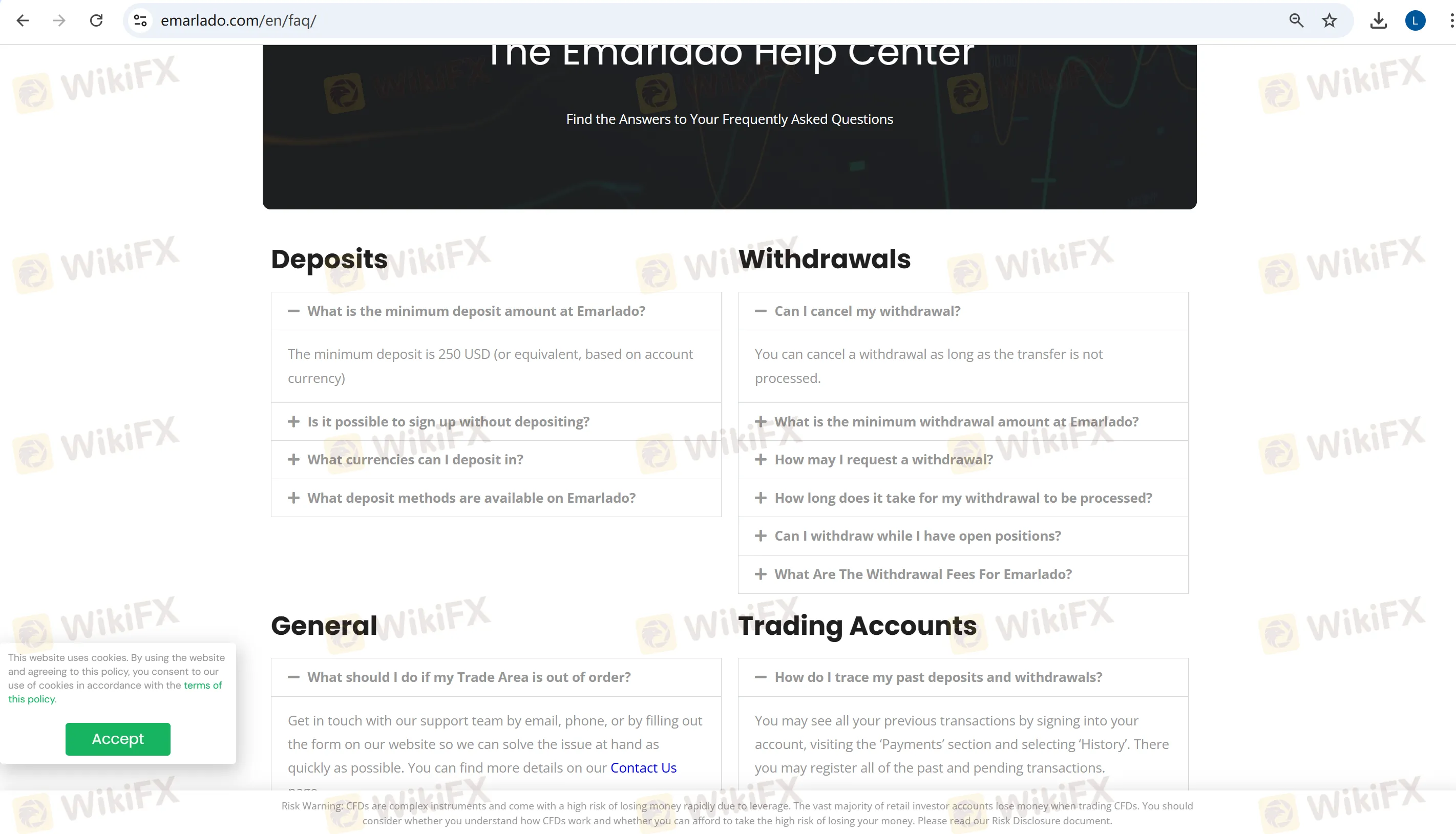 Deposit and Withdrawal