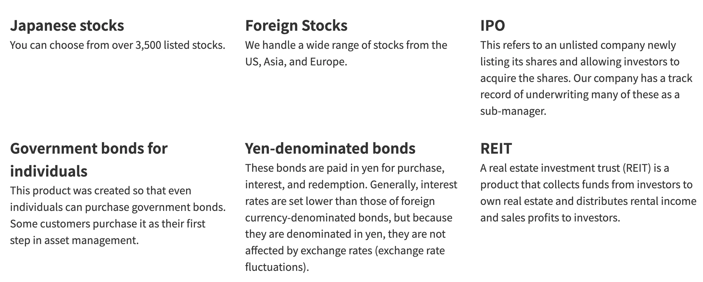 assets assets