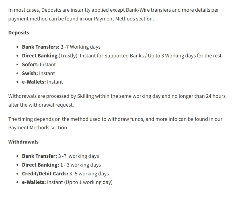 Deposit and Withdrawal Deposit and Withdrawal